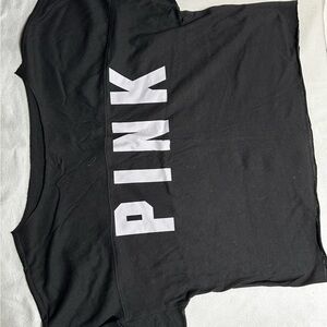 PINK Victoria's Secret Black Crop Top